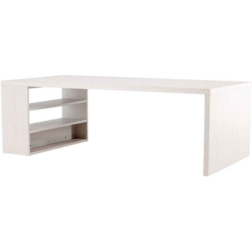 Table de repas 230 x 110 cm avec étagères mika