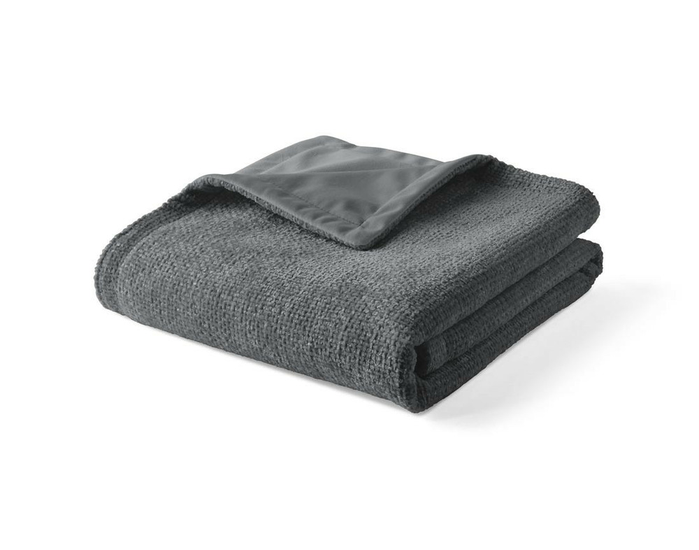 Paolo - plaid - 100x140 cm - en velours texturé et velours