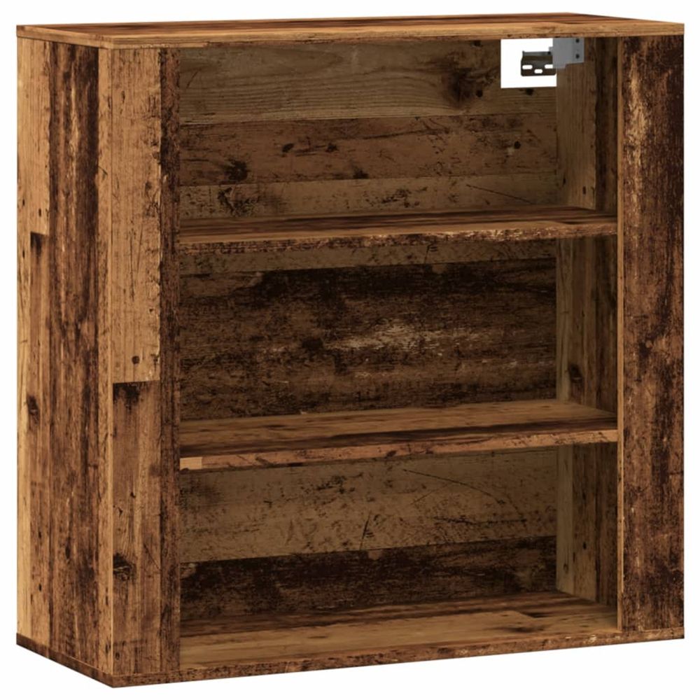 Armoire murale vieux bois 80x33x80 cm bois d'ingénierie