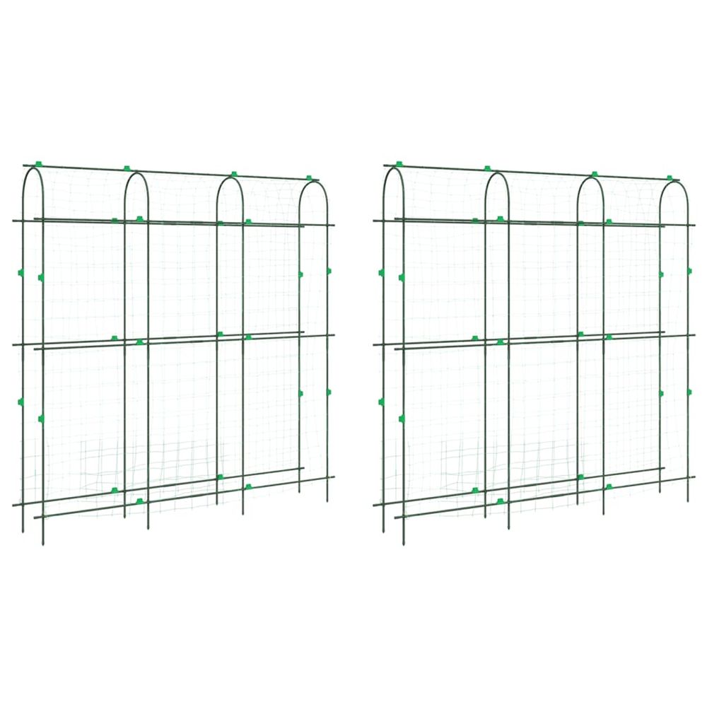 Treillis de jardin pour plantes grimpantes 2 pcs forme en u