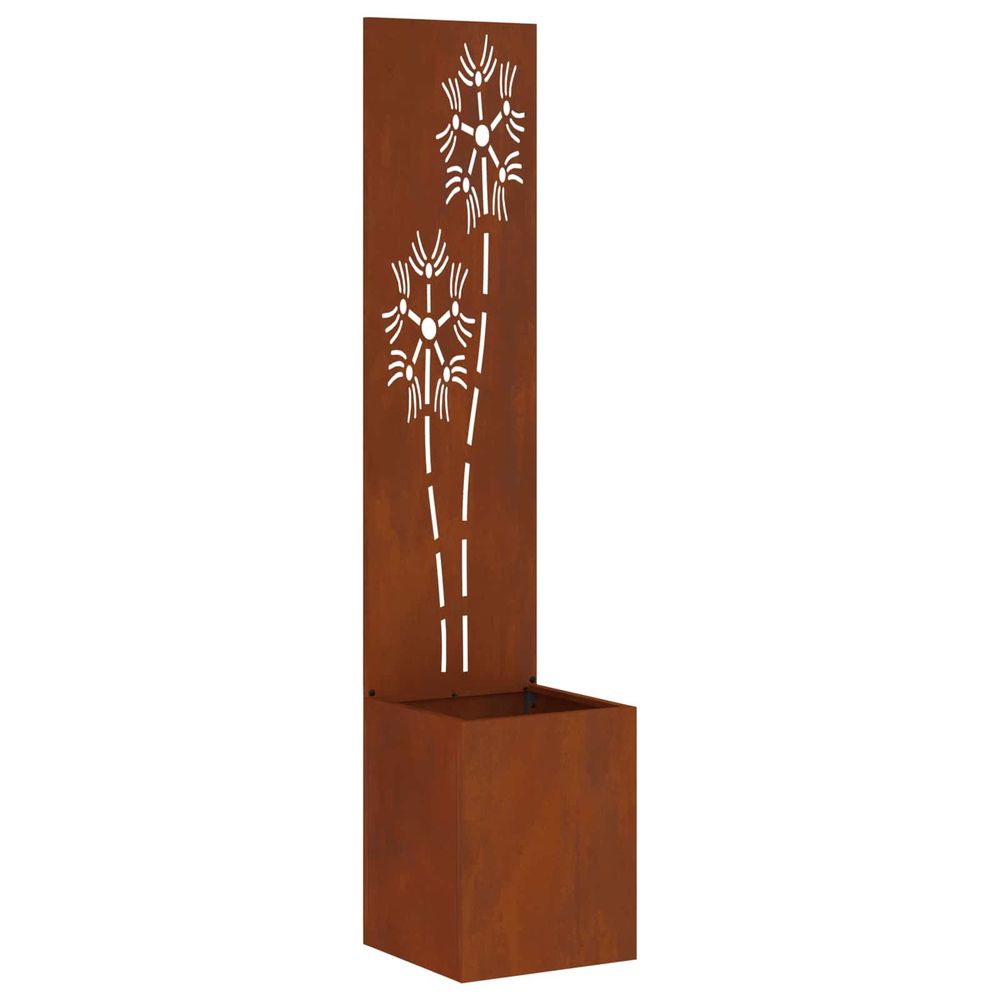 Écran de confidentialité de jardin rouillé 32 x 32 x 150 cm