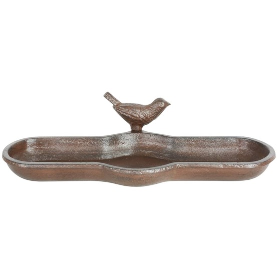 Baignoire pour oiseaux fonte marron br25
