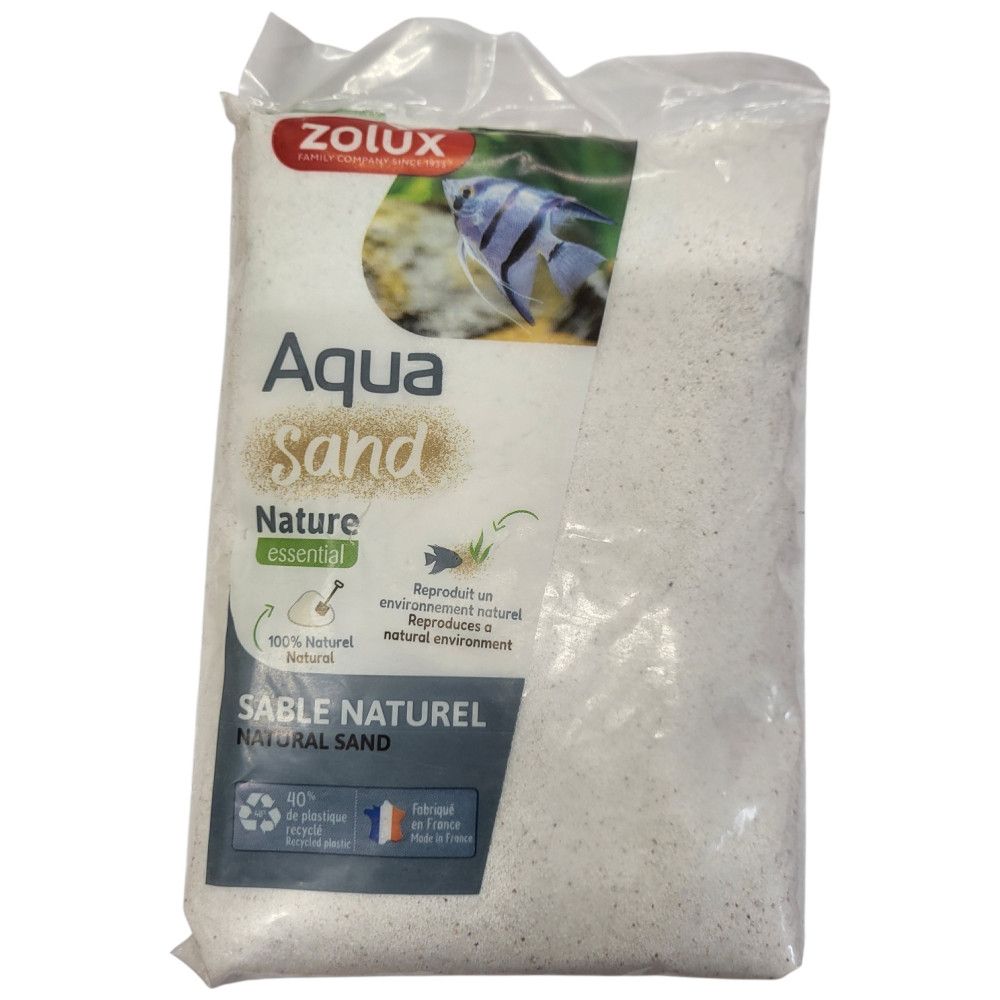 Sol décoratif 0,15-0,6 mm naturel cristobalite iceberg aquasand 0.8 kg pour