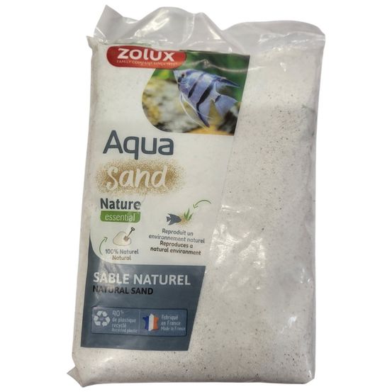 Sol décoratif 0,15-0,6 mm naturel cristobalite iceberg aquasand 0.8 kg pour
