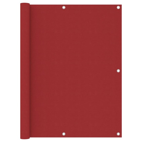 Écran de balcon rouge 120x600 cm tissu oxford