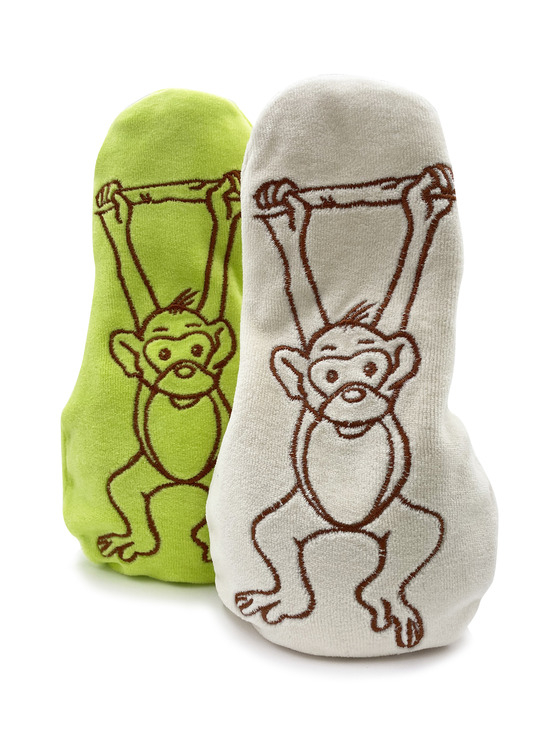 Doudou bouillotte singe vert