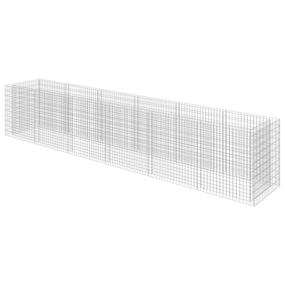 Lit surélevé à gabion acier galvanisé 540x90x100 cm