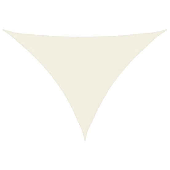 Voile de parasol tissu oxford triangulaire 3,5x3,5x4,9 m crème
