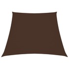 Voile toile d'ombrage parasol tissu oxford trapèze 2/4 x 3 m marron