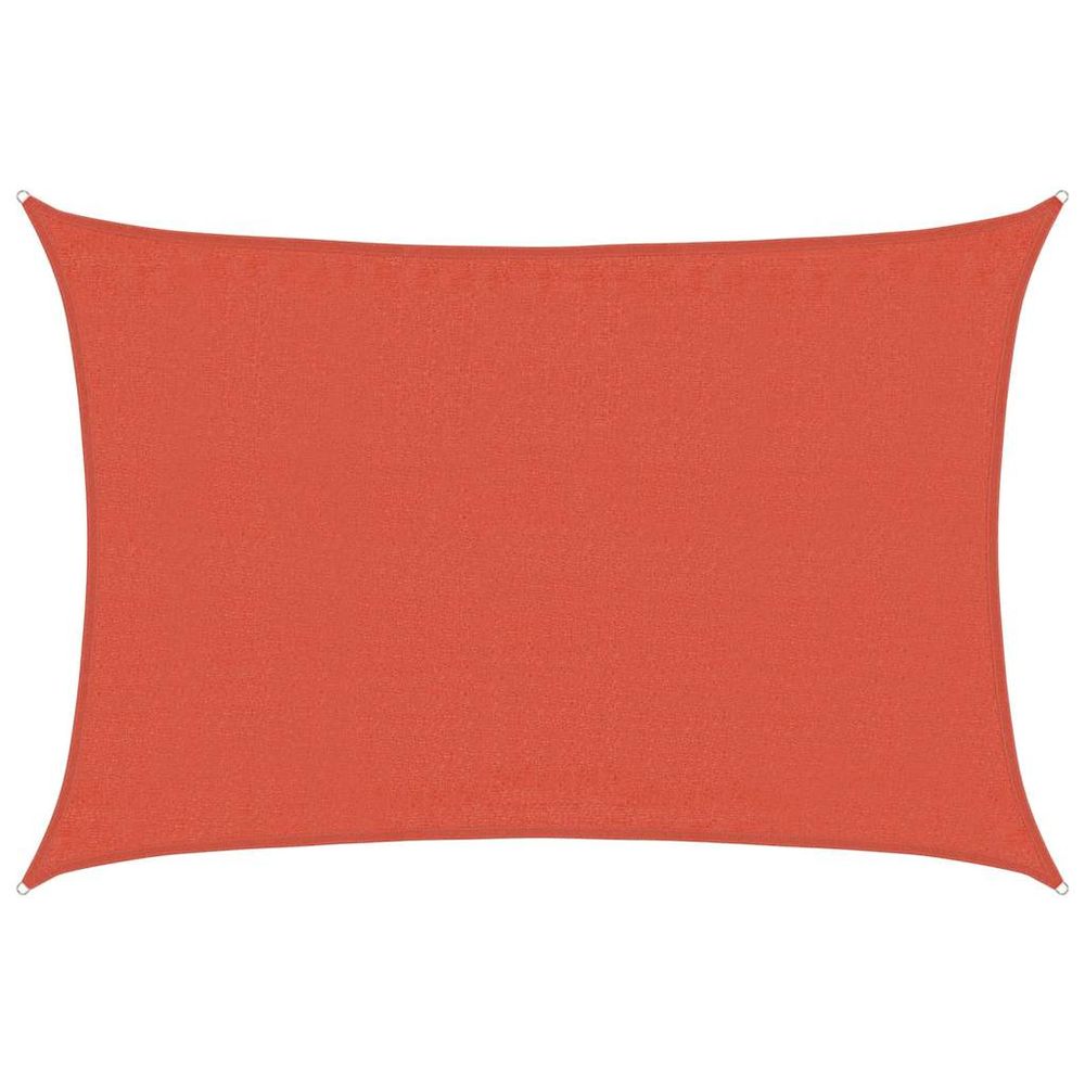 Voile d'ombrage 160 g/m² rectangulaire terre cuite 3,5x5 m pehd