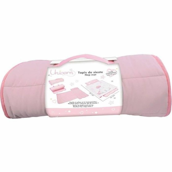 Tapis de sieste/sac de couchage pour enfant licorne - l.55 x p.121 cm