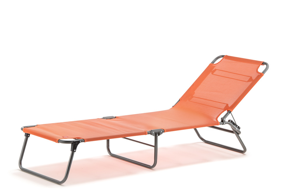 Bain de soleil Amigo alu. anthracite batyline Orange - L.161/190xl.60xH.36/82cm