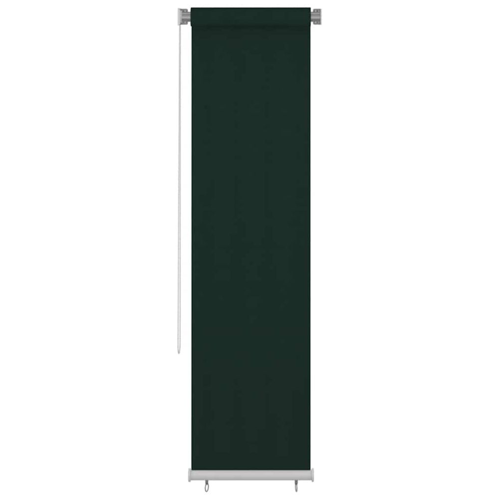 Store roulant d'extérieur 65 (l) x 230 (h) cm hdpe vert foncé