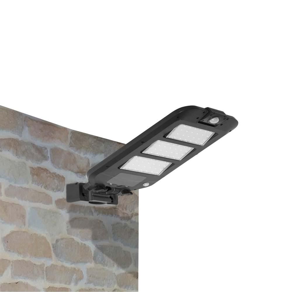 Lampadaire solaire leo mural ou poteau avec détecteur