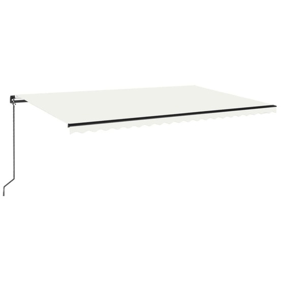 Auvent manuel rétractable 500x350 cm crème
