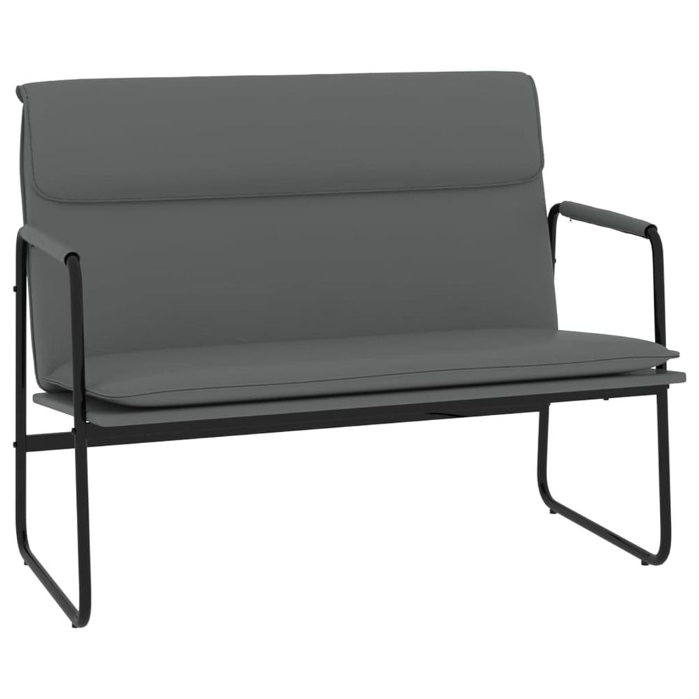 Banc gris 100x64x80 cm similicuir