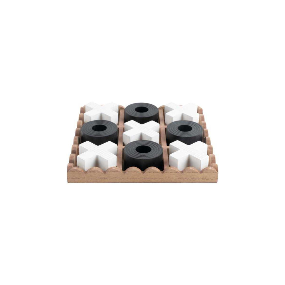 Jeu de morpion en mdf tic tac noir