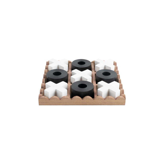 Jeu de morpion en mdf tic tac noir