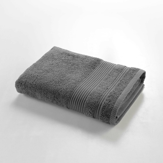 Serviette ou drap de douche 70 x 130 cm tendresse anthracite