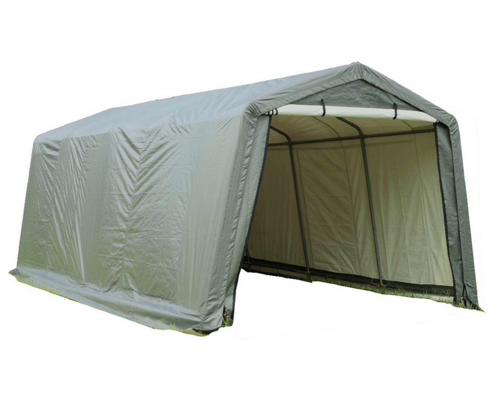 Abri de jardin en toile 18. 60 m2 vert/blanc - at 3061