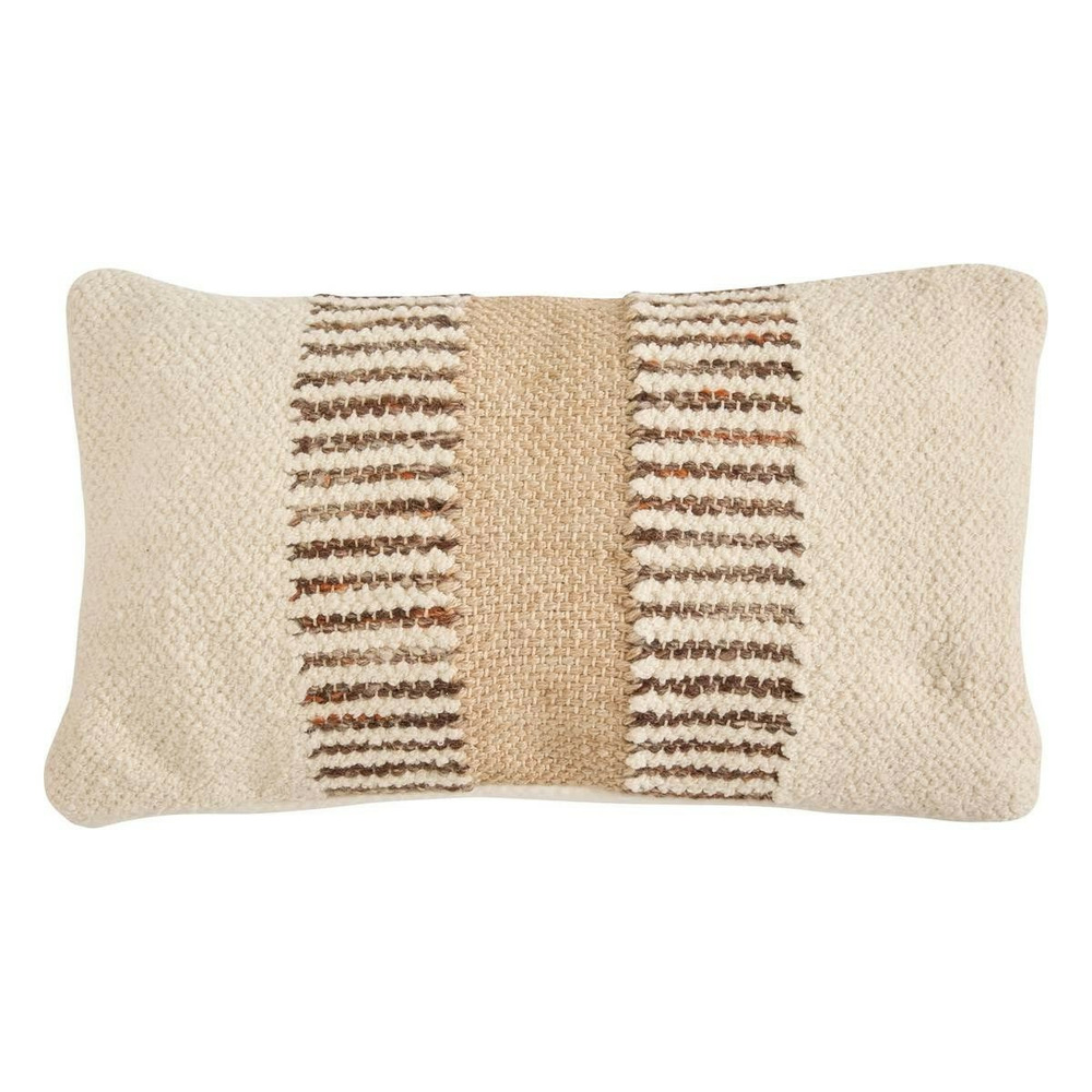Coussin déco effet jute 