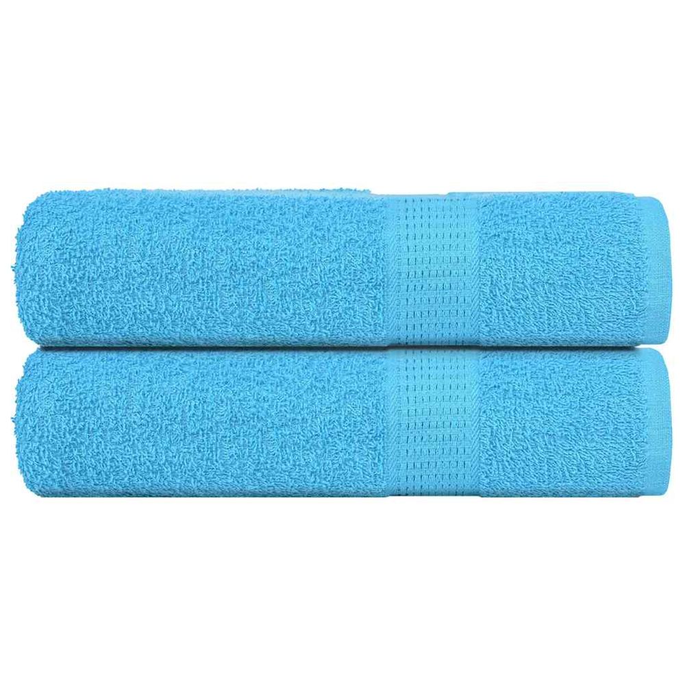 Serviettes de douche frogn 2 pcs turquoise 70x140cm 360 g/m²