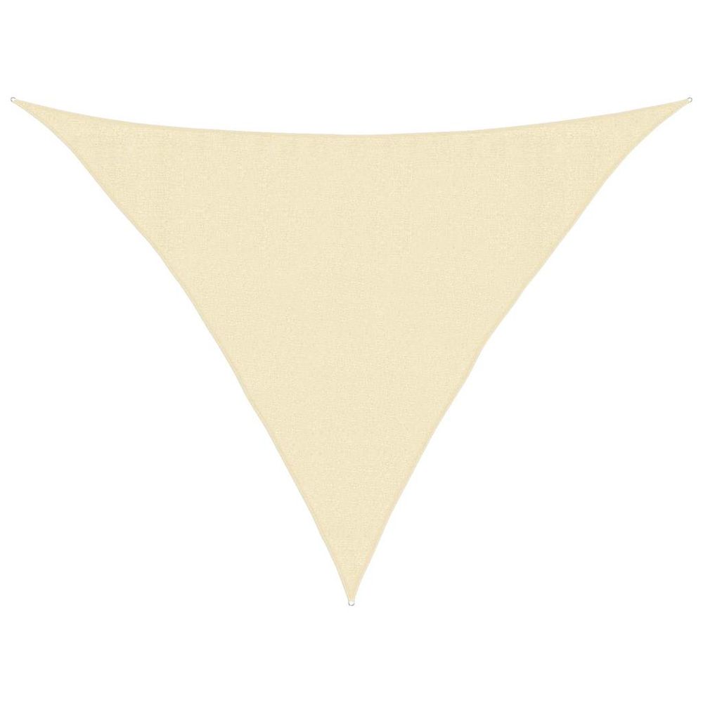 Voile d'ombrage 160 g/m² crème 3,5x3,5x4,9 m pehd