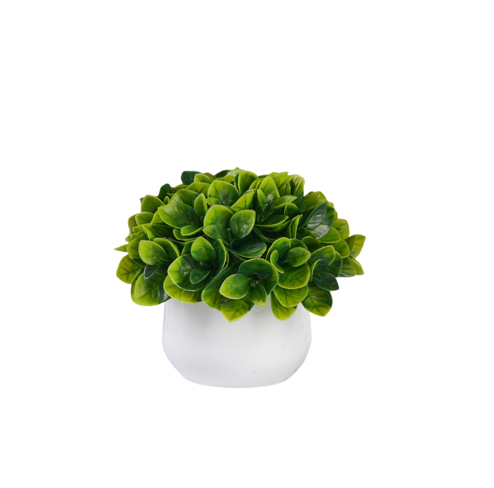 Plantes vertes artificielles en pot fleurs artificielles petites feuilles vertes