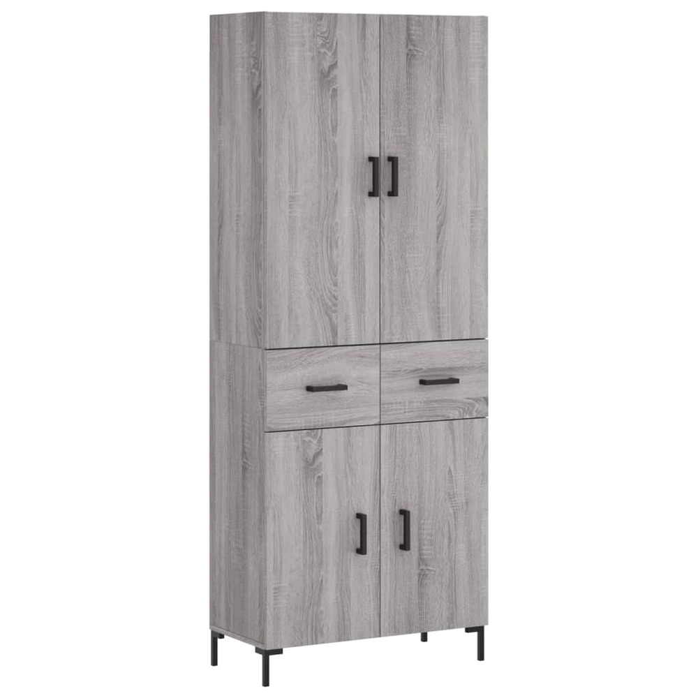 Buffet bahut commode armoire meuble de rangement organisateur cuisine salle de séjour salon haut sonoma 69,5 x 34 x 180 cm bo