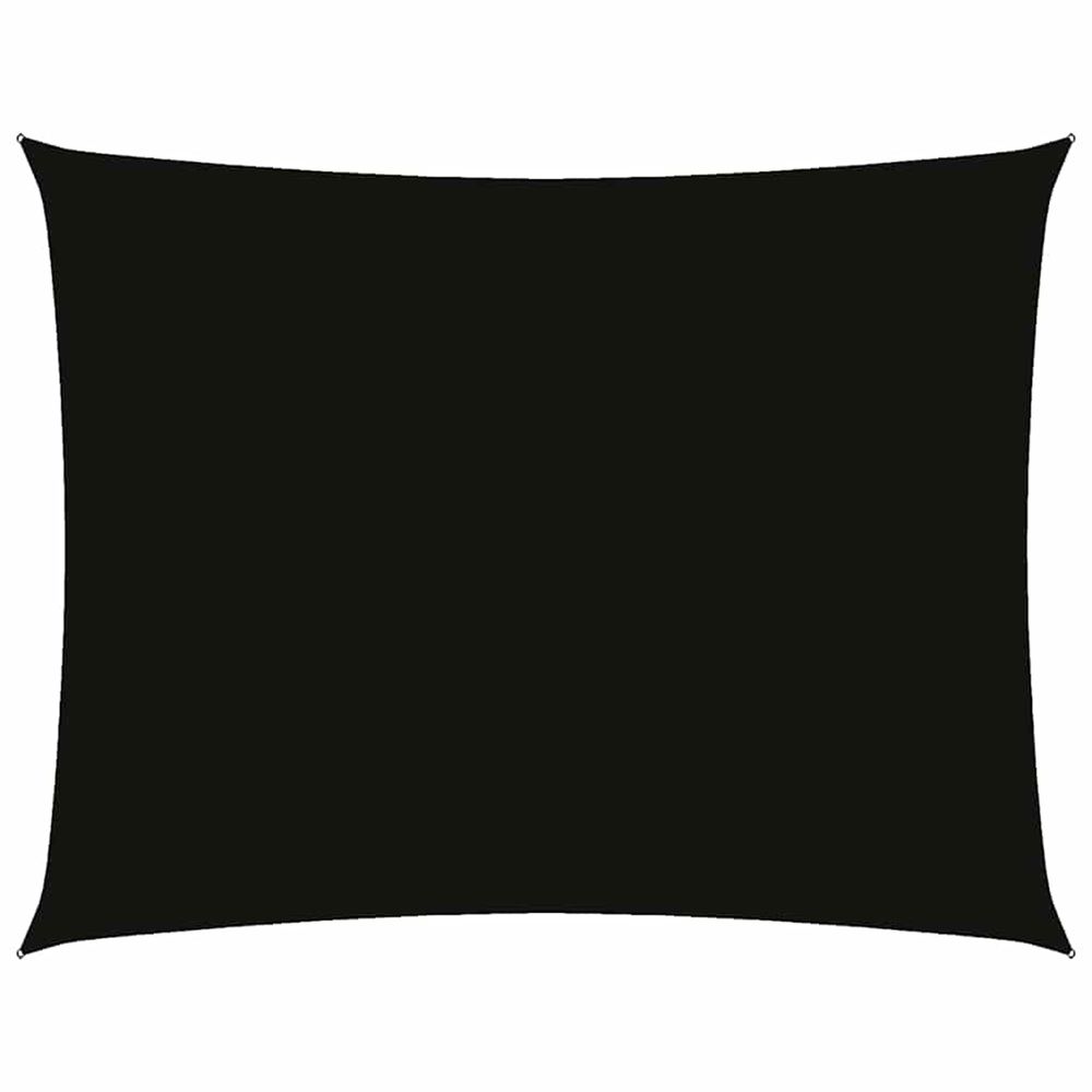 Voile de parasol tissu oxford rectangulaire 3,5x5 m noir
