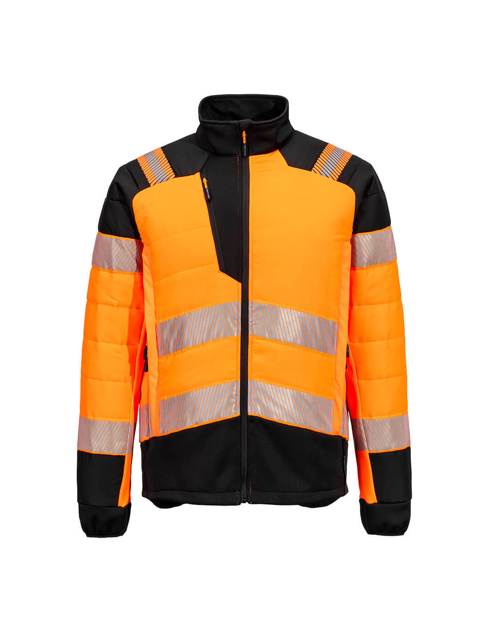 Veste hybride baffle hv pw3 - taille xxxl - orange/noir - portwest