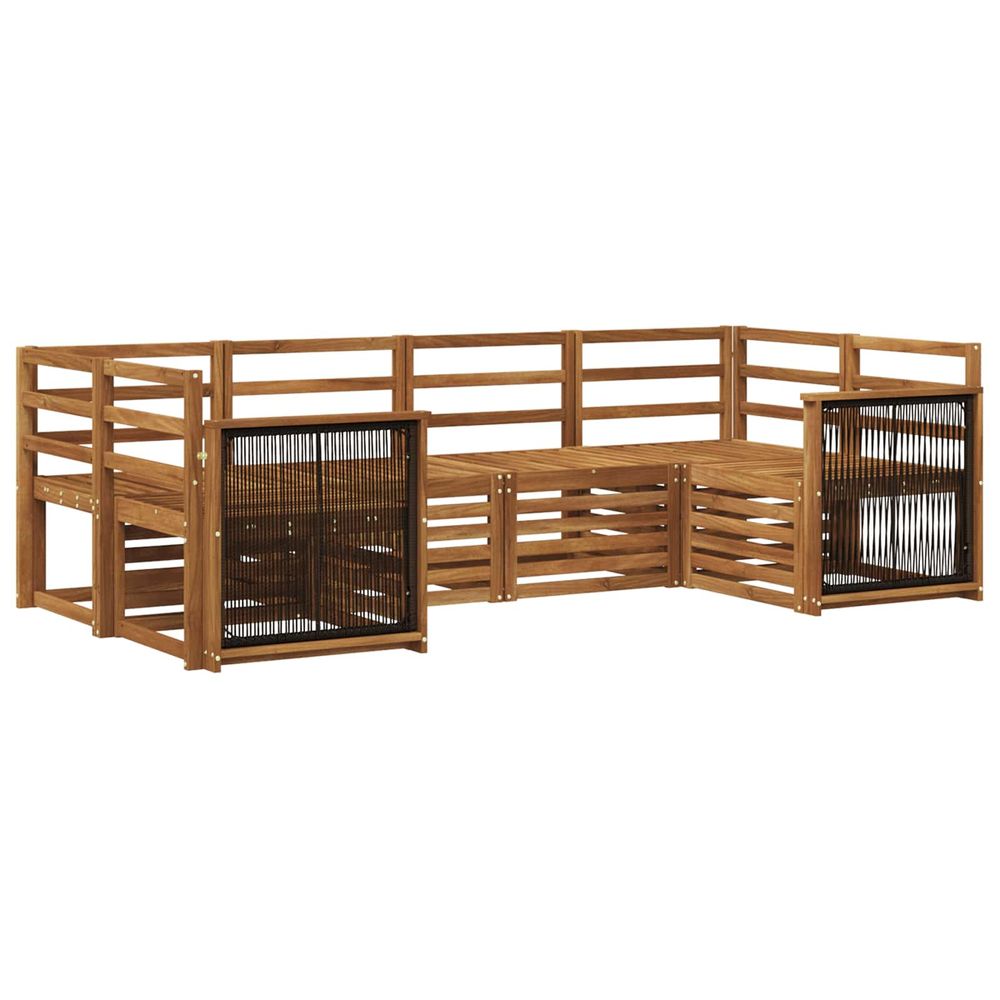 Ensemble de canapés d'extérieur 5 pc naturel