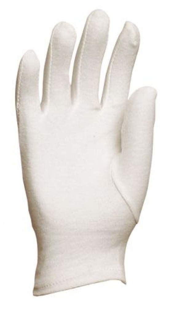 GANTS BLANCS EN COTON TAILLE-(843924)