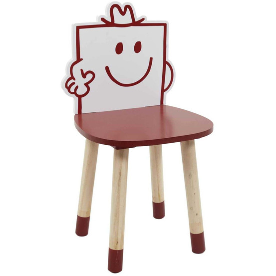 Chaise en bois pour enfant monsieur madame monsieur costaud