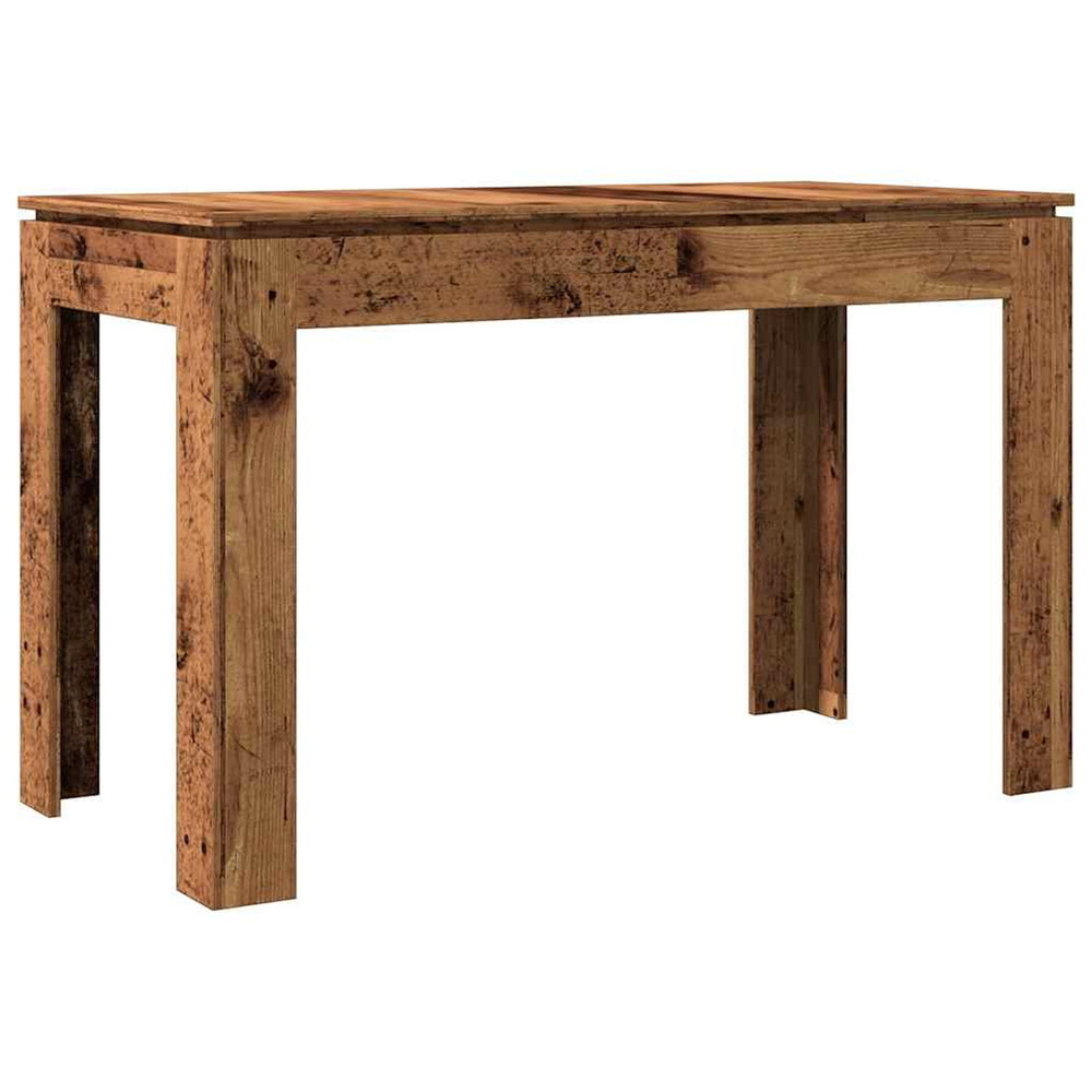 Table à manger vieux bois 120x60x76 cm bois d'ingénierie