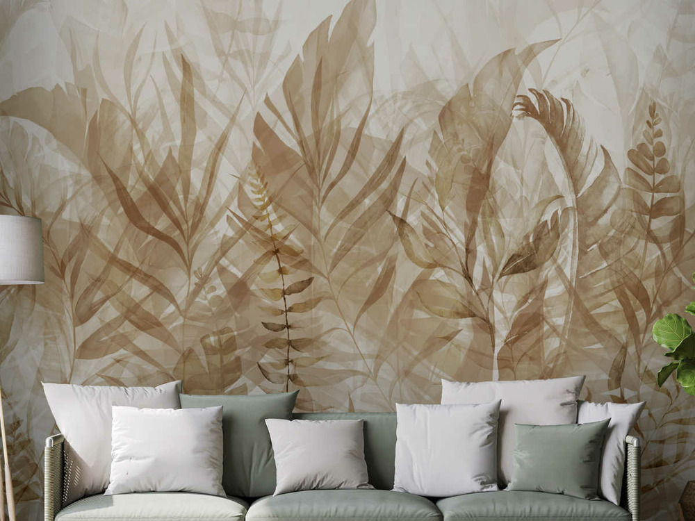 Papier peint premium magic grove - 400 x 280 cm - marron - artgeist