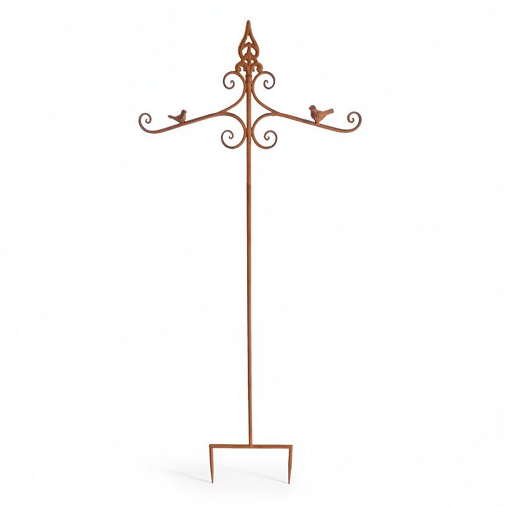 Tuteur double potence oiseaux 61x5x155cm