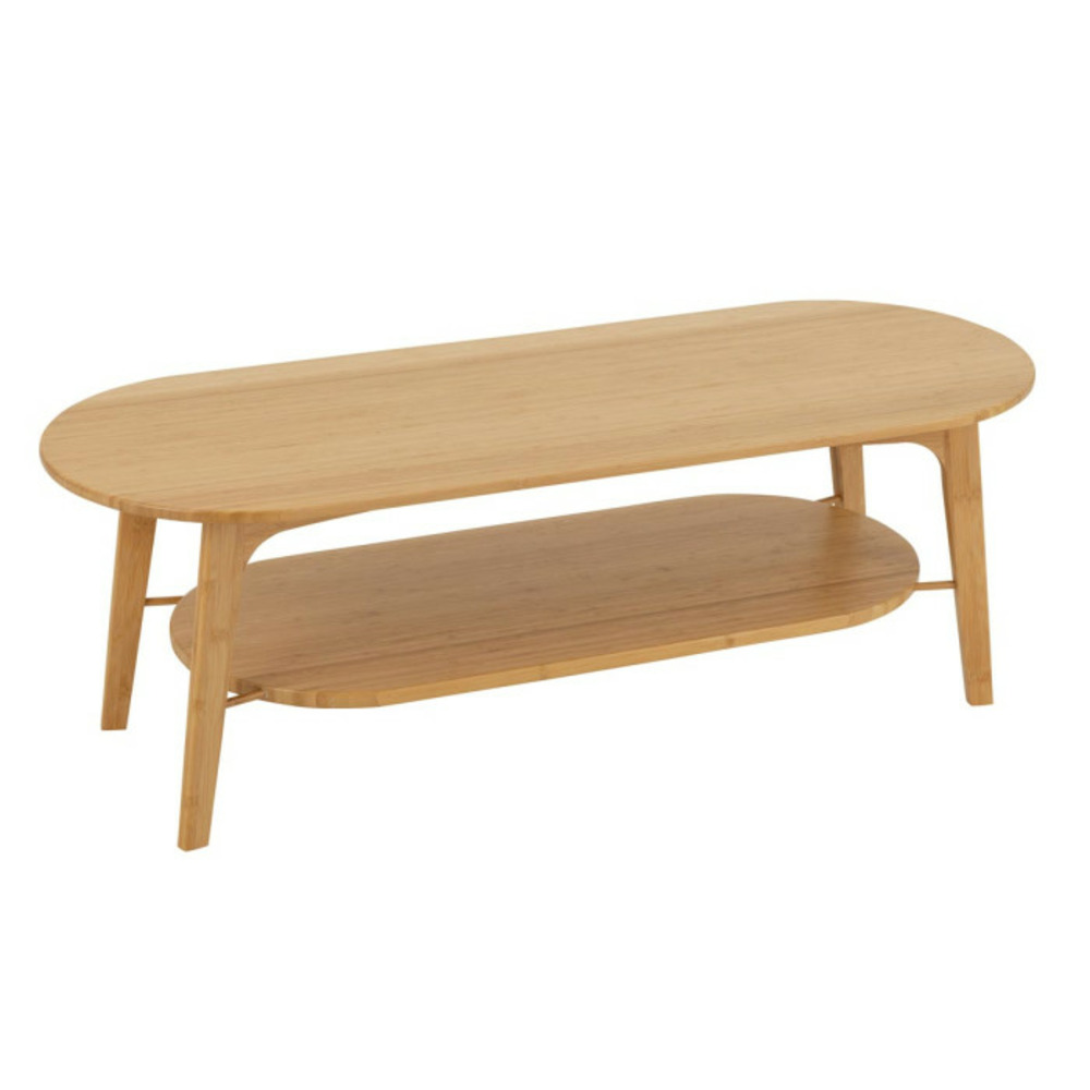 Table basse ovale en bambou 