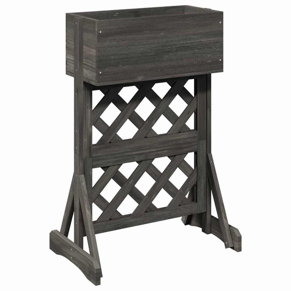 Trellis de jardin vertical gris 48 x 30 x 70,5 cm