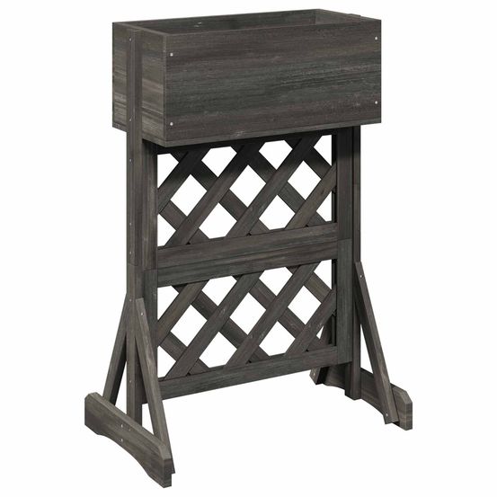 Trellis de jardin vertical gris 48 x 30 x 70,5 cm