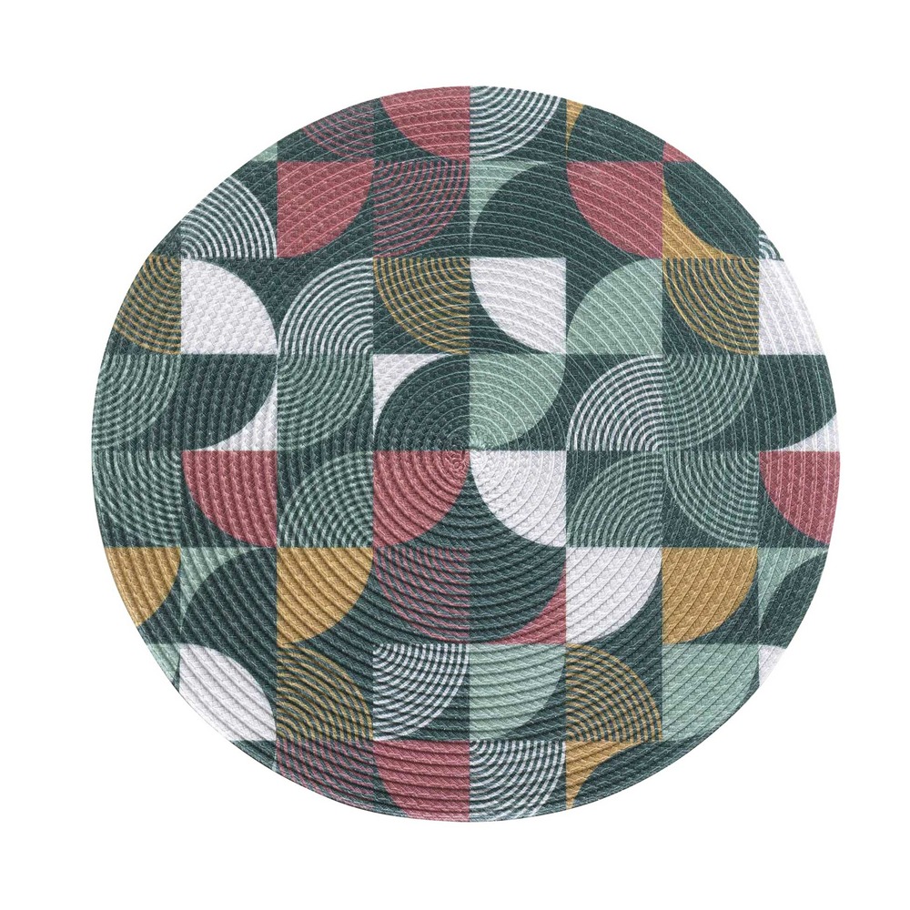 Set de table rond geo rythmo