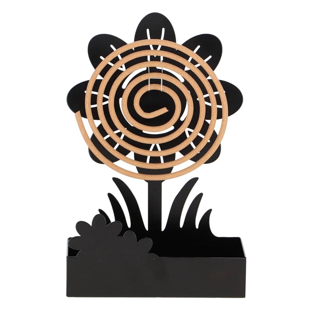 Support spirale + citronnelle - fleurs