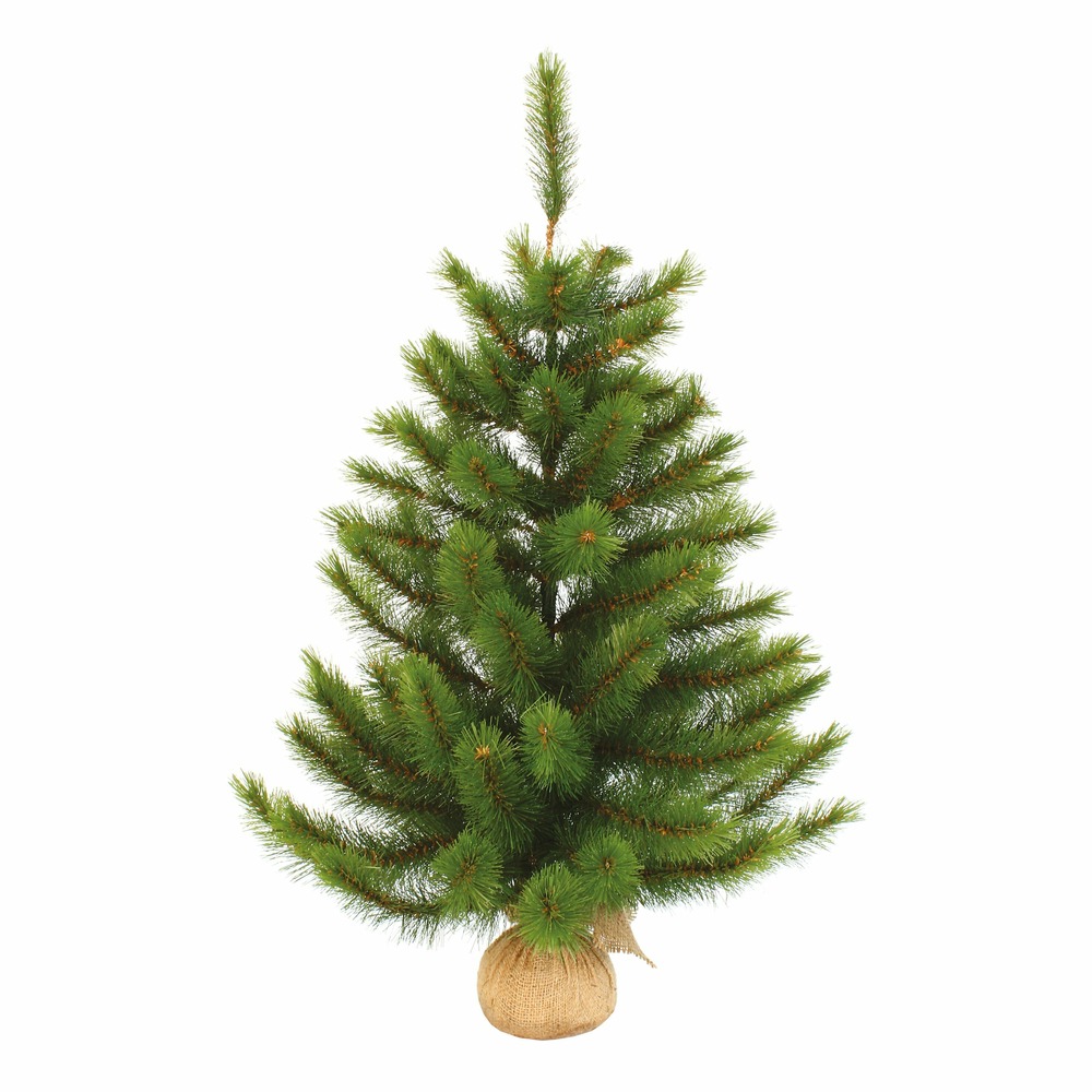 Triumph tree - sapin de noël artificiel avec toile de jute h90