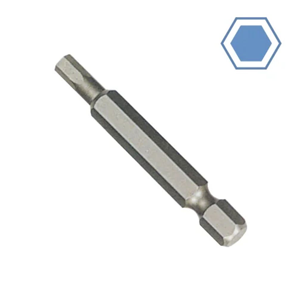 Clé allen 2mm, embout allen 1/4 pouce, acier s2, longueur 50mm