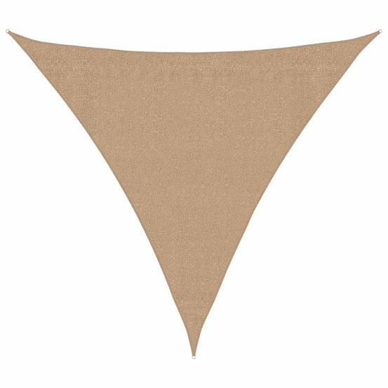 Voile d'ombrage 160 g/m² taupe 3x3x3 m pehd