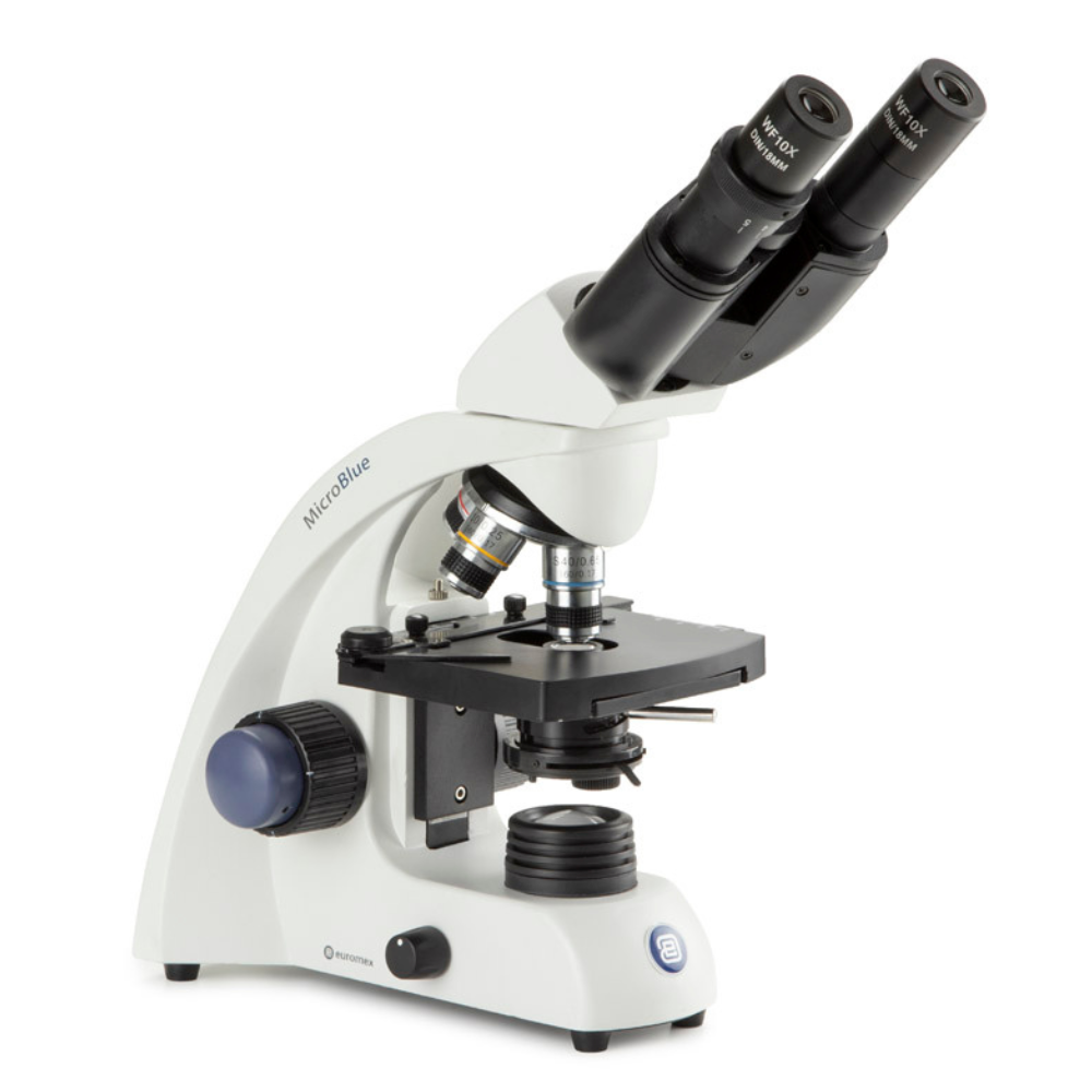 Microscope binoculaire microblue - platine x-y - 4x/10x/40x