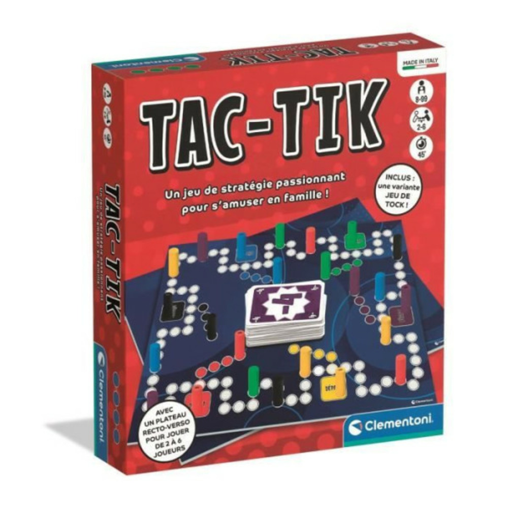Clementoni - tac-tik, jeu de plateau