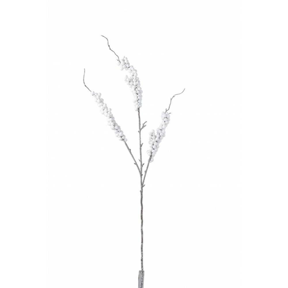 Branche de baies en plastique blanc 34.5x3x84 cm