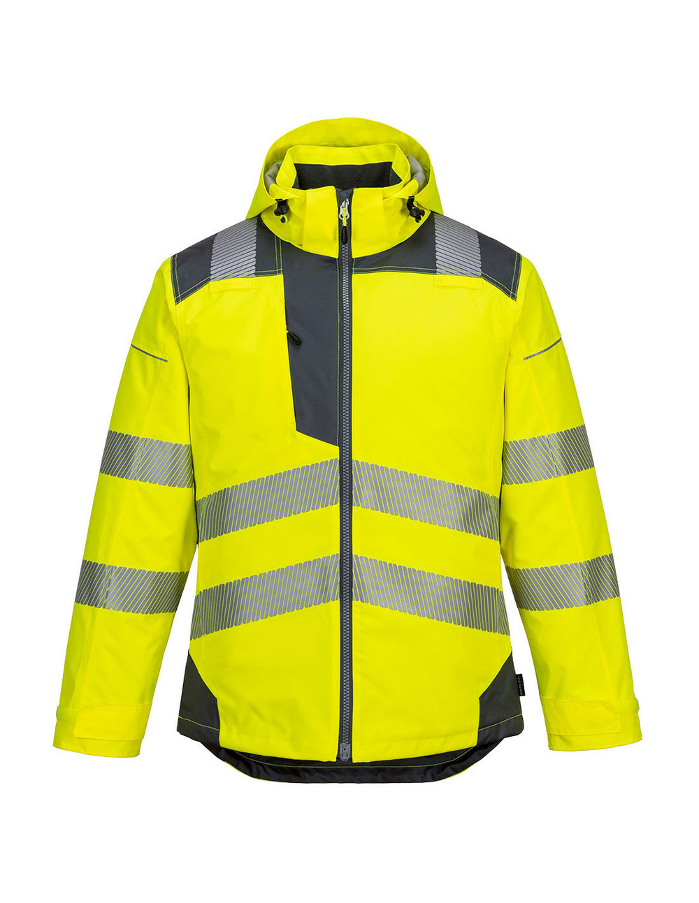 Parka hv pw3 couleur : jaune/gris taille xl - portwest