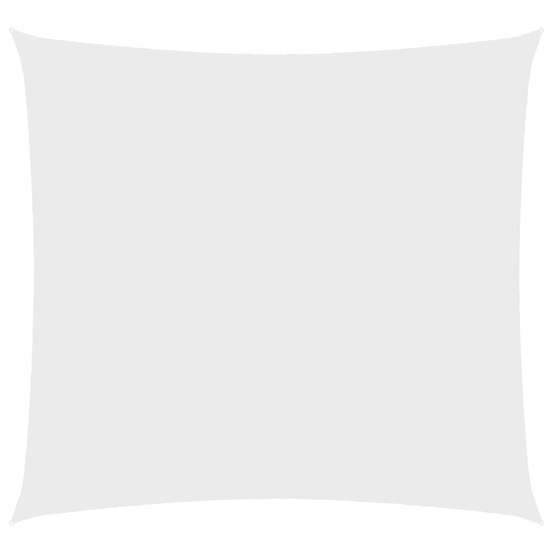 Voile de parasol tissu oxford carré 5x5 m blanc